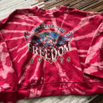 Red tie dye graphic sweatshirt Size M Photo 1