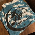 Graphic Tee 2xl tie dye witch bleach dye blue white Halloween Spooky Size XXL Photo 1