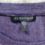 Eileen Fisher  Merino Wool Boxy Relaxed Pullover Sweater L Purple Lagenlook Photo 1