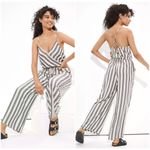American Eagle AE Striped Strappy Wide Leg Jumpsuit Photo 0