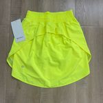 Lululemon Hotty Hot High Rise Skirt Long Highlight Yellow size 4 NWT Photo 8