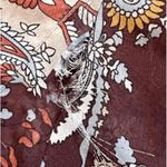 Sugar Tarte Blouse Women Brown Multi Patchwork Paisley Vintage Boho Size S Photo 4