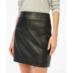 J.Crew A-Line Faux Leather Black Mini Skirt Size 14 NEW Photo 6