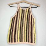 Madewell Crochet Janson Sweater Tank in Rainbow Stripe Size XS Photo 2