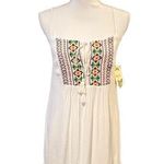 Way-In NWT Clothing Co. White Embroidered Sleeveless Boho Dress Size Small Photo 0