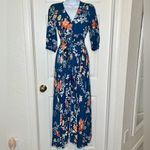 Jaase Boho Blue maxi floral dress Photo 1