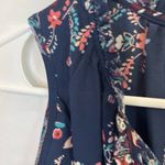 Knox Rose  Navy Floral Tank Top boho romantic Flowy casual travel‎ tropical Photo 8