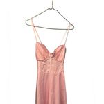 BLUSH TULLE MIDI DRESS WITH LACE Medium NWT Pink Photo 3