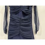 Chiara Boni Womens Leitha Blue Cut-Out Midi Date Night Sheath Dress Size 42 US 6 Photo 2