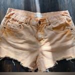 Free People Orange Denim Shorts size 30 Photo 0
