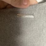 Michael Kors MICHAEL  Women's Sweater Top Size Medium Light Gray Hi-Lo Hem Tunic Photo 5