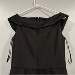 La Femme  25206 Surplice Off the Shoulder Column Gown Black 4 Photo 5