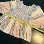 American Eagle  Outfitters Boho Top in Blue and Cream Photo 2