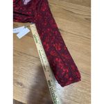 Liz Claiborne  Sweater Women Size Large Burgundy Floral Stretch Lightweight NWT Photo 6