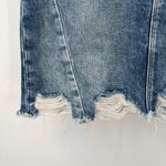 Hudson Jeans HUDSON Lulu Jean Skirt Size 26 Blue Denim Distressed Oves Wash 100% Cotton Fray Photo 3