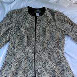 Alex Evenings  Black and Cream Lace Blazer Photo 0