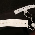 Trina Turk 💕💕 Moss Pant ~ Luxe Drape Cropped Black 12 NWT Photo 8