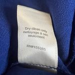 Ronny Kobo Womenâs Ranell Collared Long Sleeve Royal Blue Wrap Cutout Midi Dress Photo 10