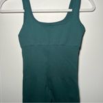 Green Ribbed Jumpsuit Bodysuit Leggings Compression Size S Photo 4