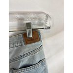 American Eagle  Distressed Crochet Detail Light Wash Mom Short Size 4 Photo 4