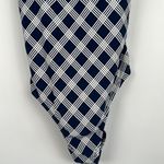 Sea Angel Square Neck One Piece Swimsuit Navy & White Plaid Size Small Photo 5