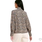 Nili Lotan Target Liberty Floral Blouse Button Front Shirt Long Sleeve Black Size XS Photo 1