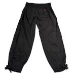 Mambo‎ Lounge Pants Snakeskin Print Drawstring Ankle Elastic Waist Size 16* Black Photo 1