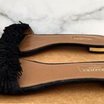 Aquazzura Wild Thing women’s black suede flat slide sandal size IT 37 US 7 6.5 Photo 7