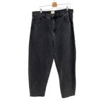 Eloquii The Barrel Leg Jean High Rise Denim Vintage Black Plus Size 16 Photo 2