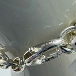 Gucci  Sterling Silver GG Logo Heart Charm Bracelet Photo 6