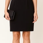 Kay Unger  Sleeveless Black‎ Sheath Dress Classic Workwear Size 8 Photo 0