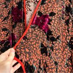 Citron Burnout Velvet Rose Spotted Sheer Kimono Silk Blend Witchy Whimsigoth Pink Size undefined Photo 2