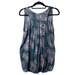 Testament blue floral print‎ tank top women’s size small Pink Photo 1