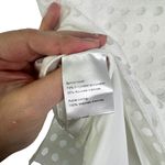 Akris Punto Sheer Mesh Polka Dot Top in White US 10 Quiet Luxury Short Sleeve Photo 9