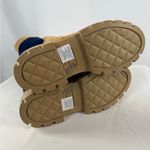 Free People  Happy Thoughts Shearling Real Fur Patchwork Knee High Boots Tan 6.5 Photo 2