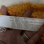 ZARA  Marigold Lace Crop Top Size Medium New With Tags Photo 5