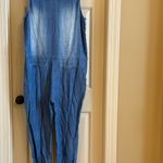 Zenana Outfitters  Blue Denim Jogger Style Jumpsuit Photo 3