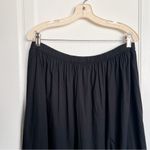 Aerie  • Poplin Tiered Maxi Skirt black cotton full ruffle midi pull on Photo 4