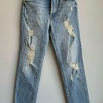 MOTHER Denim Mother SUPERIOR The Trickster Ankle An Icy Confession Destroyed Jeans Size 24 Photo 1