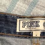 PINK - Victoria's Secret Pink by Victoria’s Secret Dark Wash Distressed Jean Shorts - Size 6 Photo 2