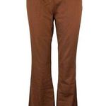 Princess Polly Brown Chain Belt Flared Leg Stretch Ankle Trousers Pants Size 4 Photo 0