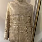Lovemarks Elegant  Beige Open-Knit Cardigan Size M Photo 1