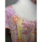 Ralph Lauren Lauren Pajama Set Floral Paisley Sleepwear Top & Shorts Womens XL Photo 1