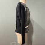 barney's new york Barney’s New York Heather Grey & Black Tweed Knit Sweater Coatigan Blazer Jacket Photo 2