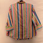 Blair Rainbow Womens Button Up Shirt Size L Striped Business Office‎ Professional Photo 10