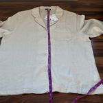 Quince  100% Linen Pajama Top Button Down Photo 6