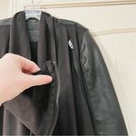 BLANK NYC  Vegan Leather Drape Front Asymmetric Zip
Jacket Photo 3
