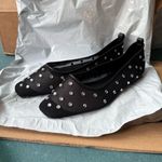 Open Edit  Nordstrom black crystal ballet flats 8.5 new studded rhinestone  Photo 1