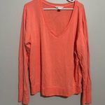 Athleta  Sunrise V-neck Sweatshirt  Stretch Top Beach Peach SUPER SOFT  Shirt XL Photo 0