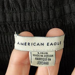 American Eagle AEO  Black Wrap Front Cami Dress Size Large NEW Photo 4